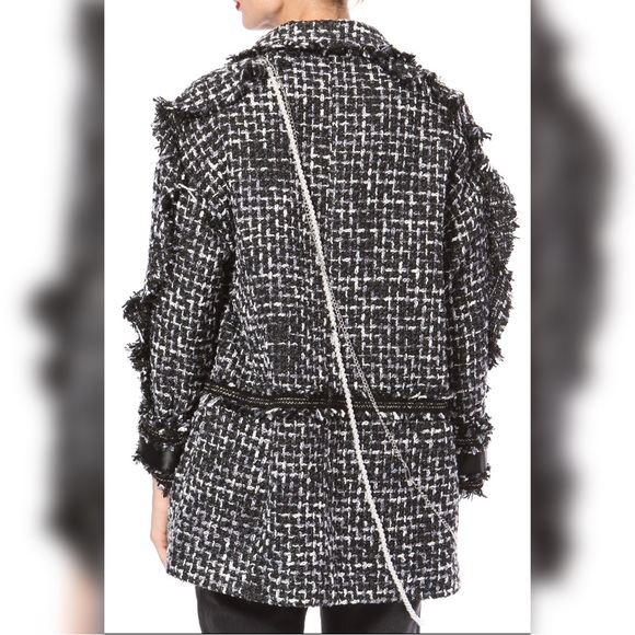 Mixed Media Tweed Coat⚜️ - Picture 4 of 6